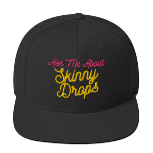 Partner.Co | Ask Me About Skinny Drops Yellow Neon Logo |  Snapback Hat