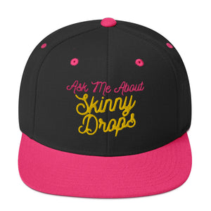 Partner.Co | Ask Me About Skinny Drops Yellow Neon Logo |  Snapback Hat