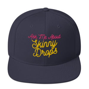 Partner.Co | Ask Me About Skinny Drops Yellow Neon Logo |  Snapback Hat