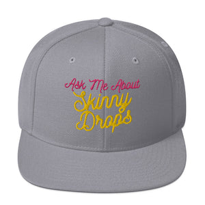Partner.Co | Ask Me About Skinny Drops Yellow Neon Logo |  Snapback Hat