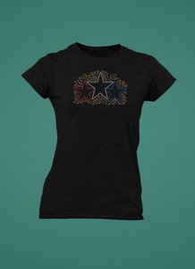 Parnter.co | DALLAS PXP Red White & Blue | BLING Women's Short Sleeve Shirt