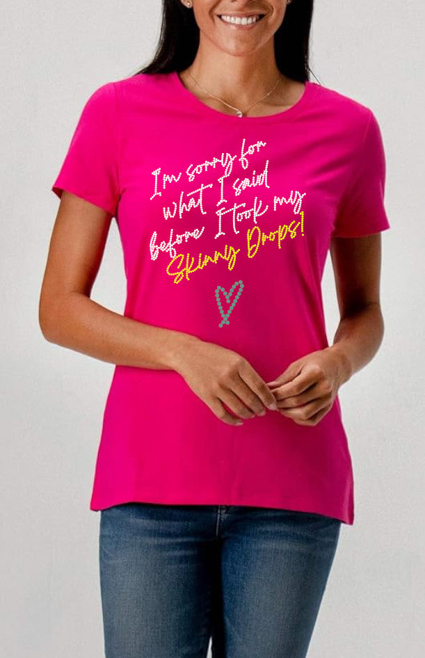 PARTNER.CO | FUN FITNESS Collection BLING I'm Sorry For What I Said Before Women's Tee