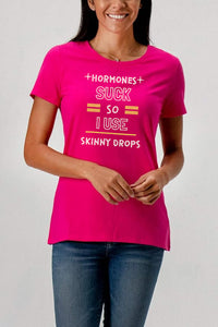 PARTNER.CO | FUN FITNESS Collection BLING Hormones Suck Women's Tee