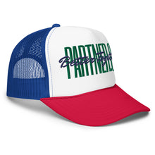 Load image into Gallery viewer, Partner.Co | Green Tall Logo Red White Blue| Trucker hat
