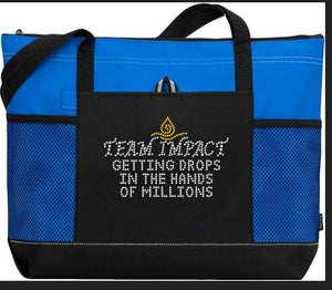 Team Impact | Getting These Drops In The Hands Of Millions BLING Gear Zipper Tote Bag