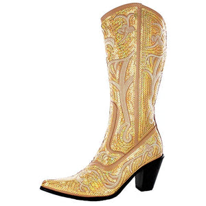 Partner.Co | PICK YOUR COLOR | Bling Cowboy Boots Tall LIMITED EDITION