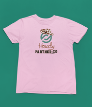 Load image into Gallery viewer, Parnter.co | DALLAS PXP Howdy Partner.co Cowprint | Short Sleeve Shirt Women&#39;s
