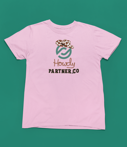 Parnter.co | DALLAS PXP Howdy Partner.co Cowprint | Short Sleeve Shirt Women's