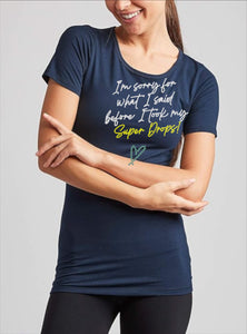 PARTNER.CO | FUN FITNESS Collection BLING I'm Sorry For What I Said Before Women's Tee