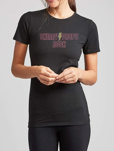 Partner.Co | ACDC Skinny Drops Stack Pink| BLING Women's Short sleeve