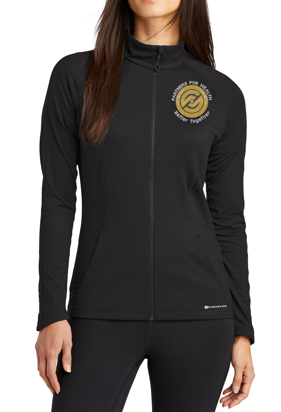 Partners For Health | Bev Vance Level Up Collection | BLING Women's Performance Full Zip