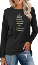 Load image into Gallery viewer, Team Impact | Team Impact Acronym | BLING Women&#39;s Long Sleeve
