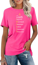 Load image into Gallery viewer, Team Impact | Team Impact Acronym | BLING Women&#39;s Short Sleeve Shirt
