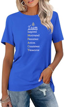 Load image into Gallery viewer, Team Impact | Team Impact Acronym | BLING Women&#39;s Short Sleeve Shirt
