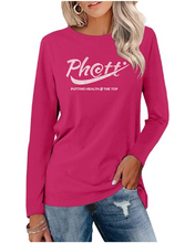 Load image into Gallery viewer, Ph@tt | Putting Health @ The Top | BLING Women&#39;s Long Sleeve Shirt
