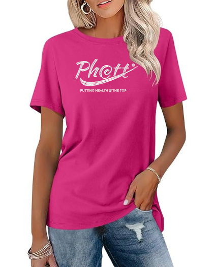 Ph@tt | Putting Health @ The Top | BLING Women's Short Sleeve Shirt