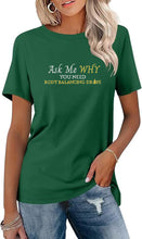 Load image into Gallery viewer, Team Impact | Ask Me WHY You  Need Body Balancing Drops | BLING Women&#39;s Short Sleeve Shirt
