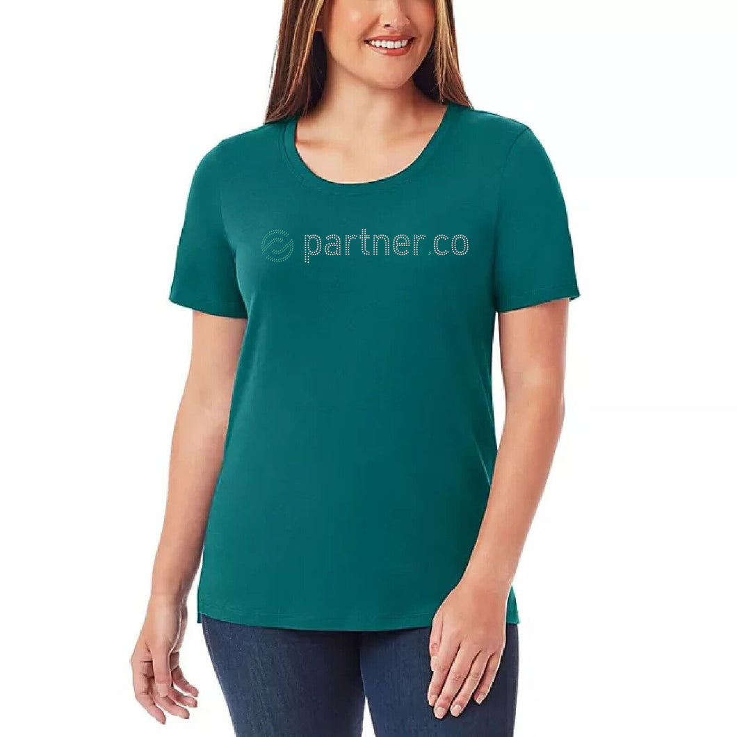 ORLAND EVENT | FUN FITNESS Collection BLING Women's Teal Top