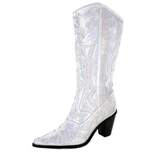 Load image into Gallery viewer, Partner.Co | PICK YOUR COLOR | Bling Cowboy Boots Tall LIMITED EDITION
