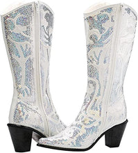 Load image into Gallery viewer, Partner.Co | PICK YOUR COLOR | Bling Cowboy Boots Tall LIMITED EDITION
