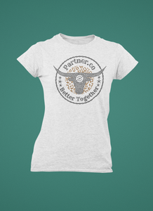 Parnter.co | DALLAS PXP Circle Logo | BLING Women's Short Sleeve Shirt