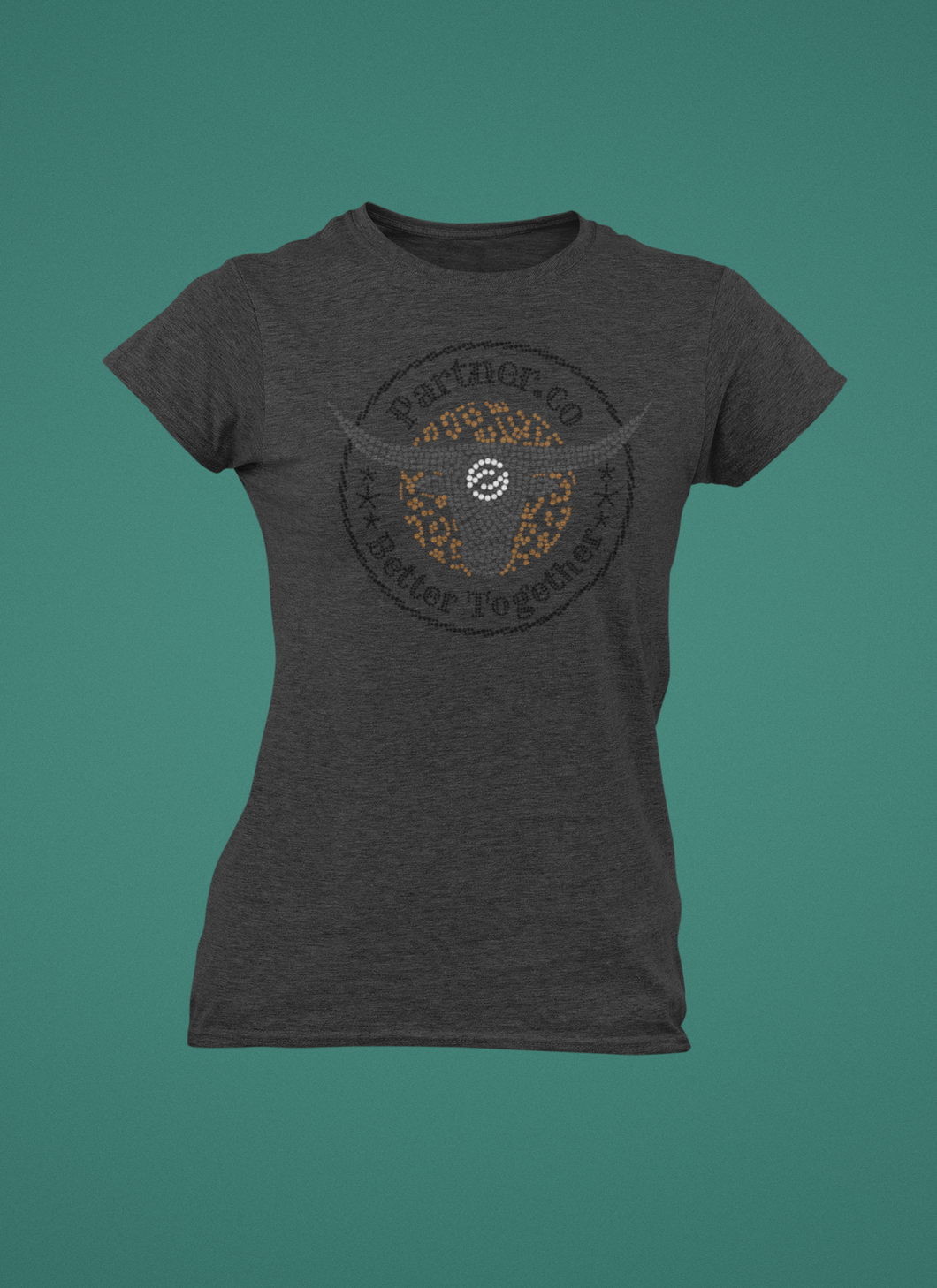 Parnter.co | DALLAS PXP Circle Logo | BLING Women's Short Sleeve Shirt