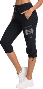 BE FIT BOOTCAMP | BLING BUSINESS CASUAL Collection Women's UPF 50+ Cargo Capri