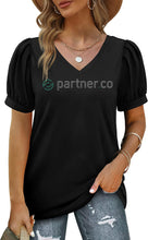 Load image into Gallery viewer, Partner.Co | BLING BUSINESS CASUAL Women&#39;s Puff Short Sleeve Top
