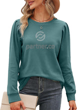 Load image into Gallery viewer, Partner.Co | BLING BUSINESS CASUAL Women&#39;s Puff Long Sleeve Top
