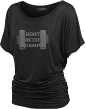 Load image into Gallery viewer, BE FIT BOOTCAMP | BLING BUSINESS CASUAL Women&#39;s Dolman Top Short Sleeve
