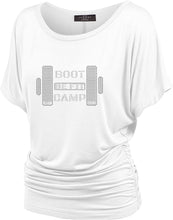 Load image into Gallery viewer, BE FIT BOOTCAMP | BLING BUSINESS CASUAL Women&#39;s Dolman Top Short Sleeve
