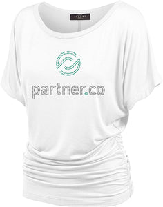 Partner.Co | BLING BUSINESS CASUAL Women's Dolman Top Short Sleeve