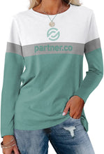Load image into Gallery viewer, Partner.Co | BLING BUSINESS CASUAL Collection Tri-Color Top Short Sleeve or Long Sleeve

