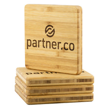 Load image into Gallery viewer, Partner.Co | Bamboo Coaster - 4pc

