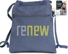 Load image into Gallery viewer, RENEW | BLING Collection On The G0 Drawstring Tote Bag
