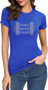 BE FIT BOOTCAMP | FUN FITNESS Collection BLING Women's Tee
