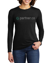Load image into Gallery viewer, Partner.Co | BLING BUSINESS CASUAL Women&#39;s Tri-blend Long Sleeve Tee
