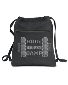 BE FIT BOOTCAMP | BLING Collection Life's a Beach Drawstring Tote Bag