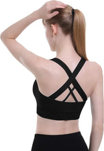 Load image into Gallery viewer, BE FIT BOOTCAMP | Fun Fitness BLING High Impact Criss Cross Sports Bra

