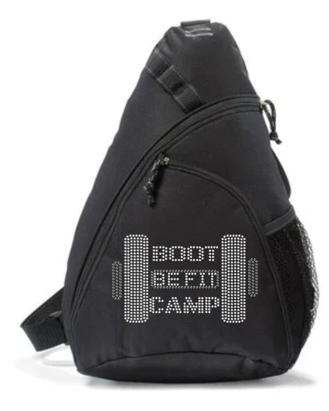 BE FIT BOOTCAMP | FUN FITNESS Collection BLING Gear On the Go Sling Wave Bag PICK YOUR COLOR
