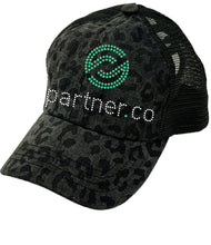 Load image into Gallery viewer, Partner.Co | FUN FITNESS Collection Yoga Hat BLACK LEOPARD Collection
