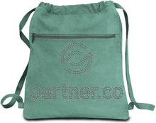 Load image into Gallery viewer, Partner.Co | BLING Collection Life&#39;s a Beach Drawstring Tote Bag
